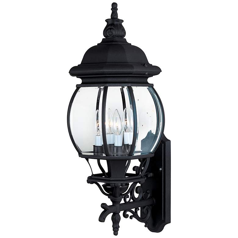 Image 1 Maxim Crown Hill 25 1/2" High Black Outdoor Wall Light