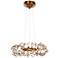 Maxim Crystal Garden 18 1/4" Wide Golf Leaf Pendant Light