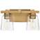 Maxim Cubos 14" Wide Natural Aged Brass 2-Light Wall Sconce