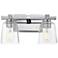 Maxim Cubos 14" Wide Polished Chrome 2-Light Wall Sconce