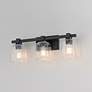 4_Maxim Cubos 22 1/4" Wide Black 3-Light Bath Vanity more views