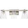 1_Maxim Cubos 22 1/4" Wide Satin Nickel 3-Light Bath Light