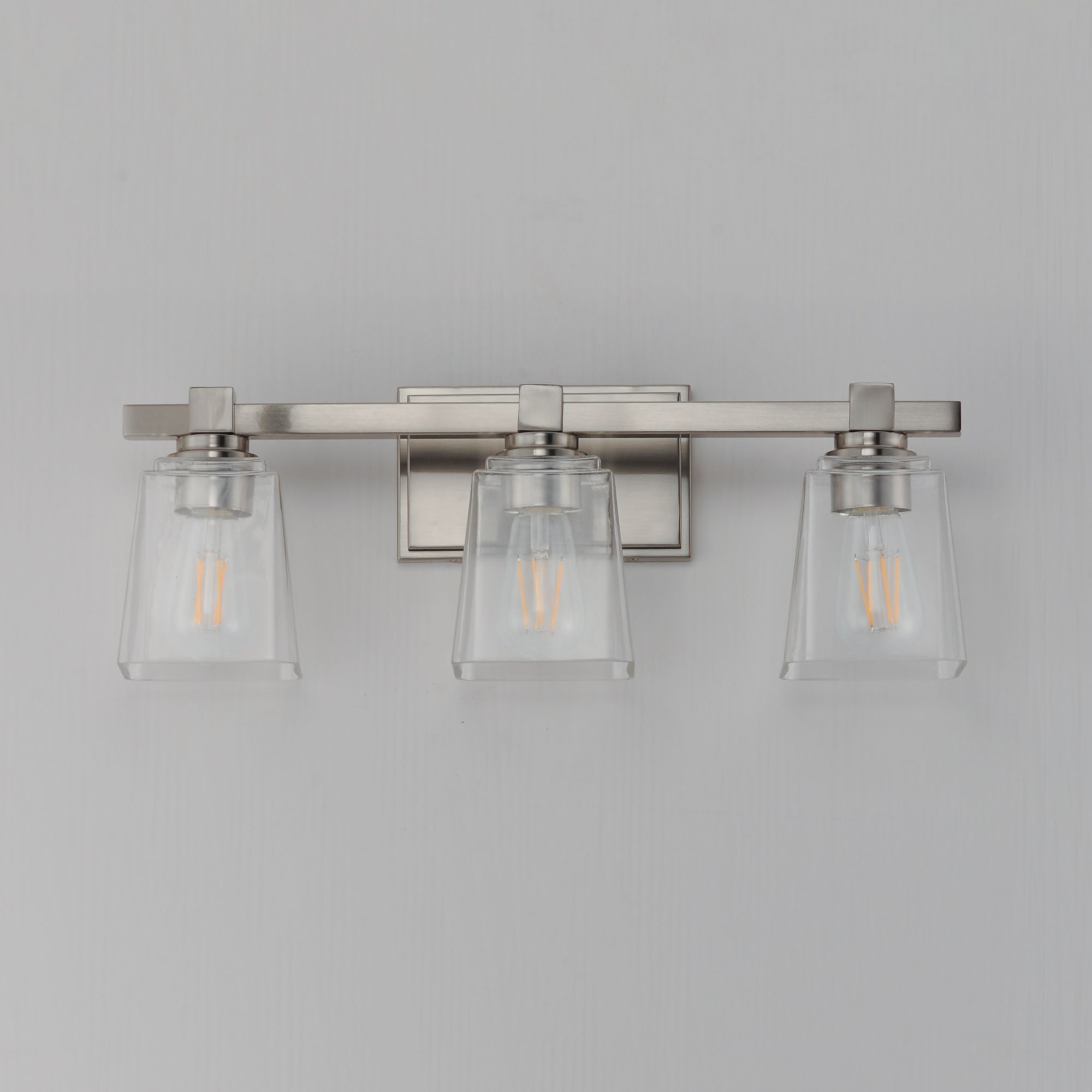 Image 2 Maxim Cubos 22 1/4" Wide Satin Nickel 3-Light Bath Light more views