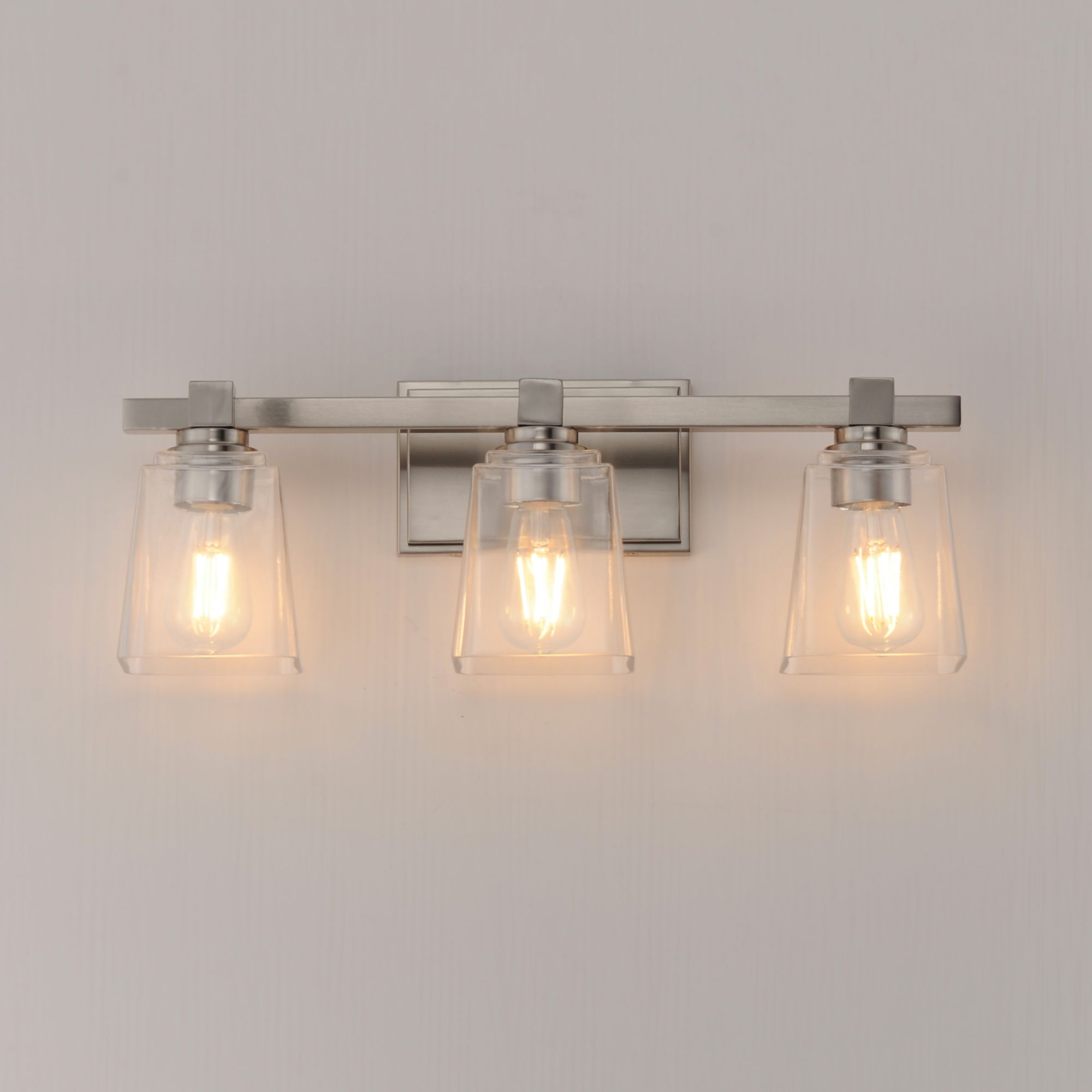 Image 3 Maxim Cubos 22 1/4" Wide Satin Nickel 3-Light Bath Light more views