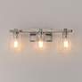 3_Maxim Cubos 22 1/4" Wide Satin Nickel 3-Light Bath Light more views