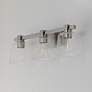4_Maxim Cubos 22 1/4" Wide Satin Nickel 3-Light Bath Light more views