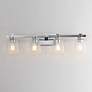3_Maxim Cubos 30 3/4" Wide Polished Chrome 4-Light Bath Vanity more views