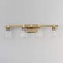 Thumbnail2 of Maxim Cubos 30 3/4"W Natural Aged Brass 4-Light Bath Light more views