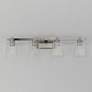 2_Maxim Cubos 31" Wide Satin Nickel 4-Light Bath Vanity more views