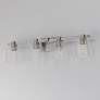 4_Maxim Cubos 31" Wide Satin Nickel 4-Light Bath Vanity more views