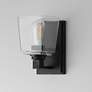 4_Maxim Cubos 4 3/4" Wide Blakc 1-Light Wall Sconce more views