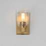 3_Maxim Cubos 4 3/4" Wide Natural Aged Brass 1-Light Wall Sconce more views