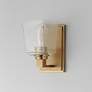 4_Maxim Cubos 4 3/4" Wide Natural Aged Brass 1-Light Wall Sconce more views