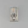 2_Maxim Cubos 8" High Satin Nickel 1-Light Wall Sconce more views