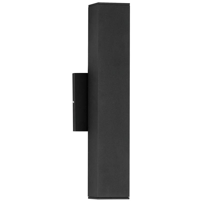 Image 1 Maxim Culvert 15" Black Down-Light LED Outdoor Sconce - DS