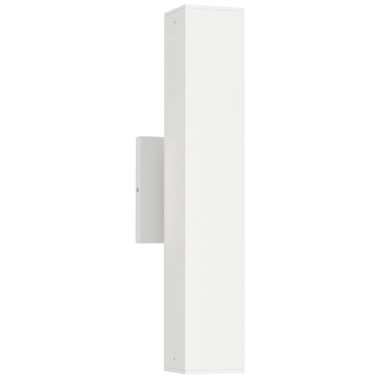 Image 1 Maxim Culvert 15" White LED Outdoor Sconce