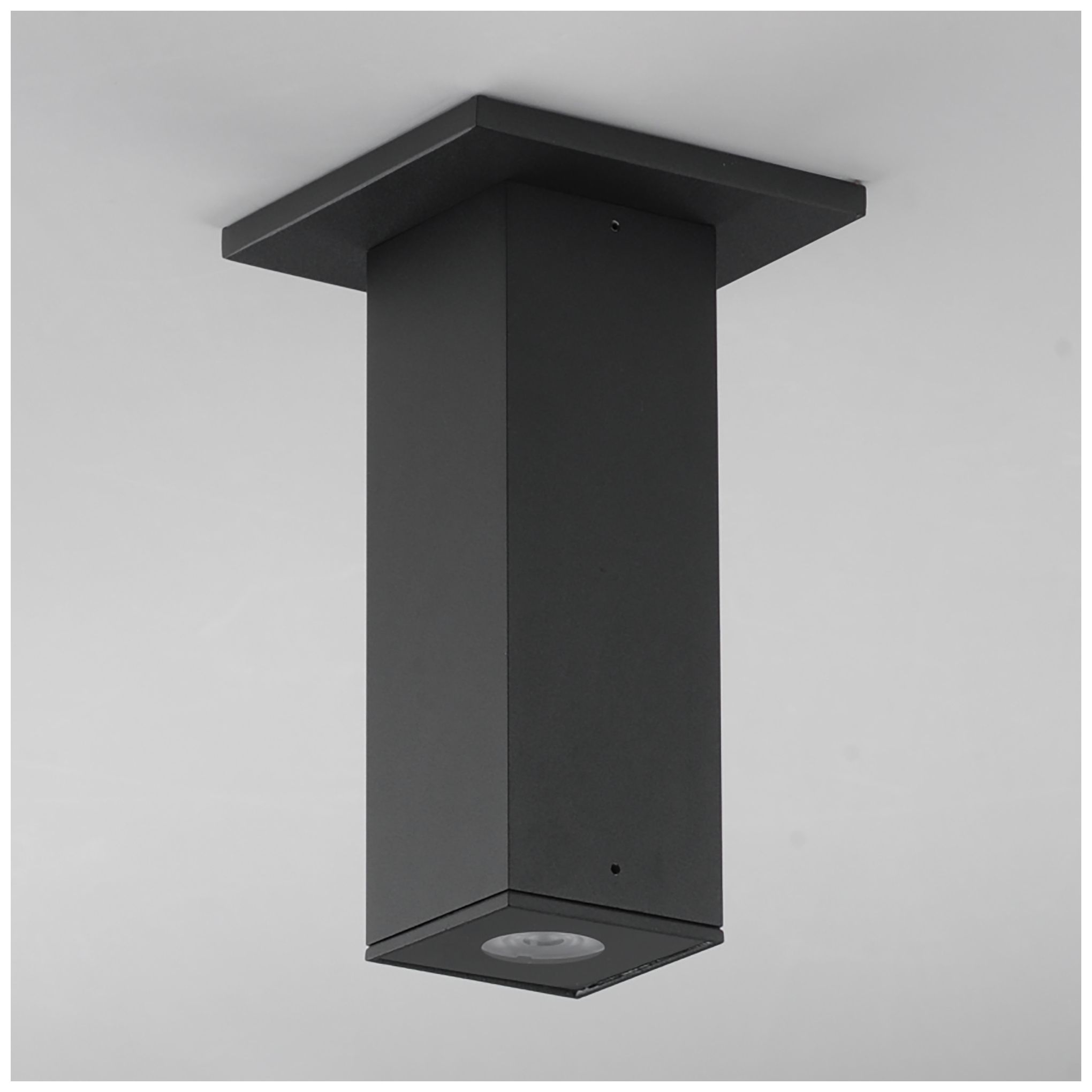 Image 2 Maxim Culvert 7 1/2" Black Square LED Outdoor Flush Mount more views