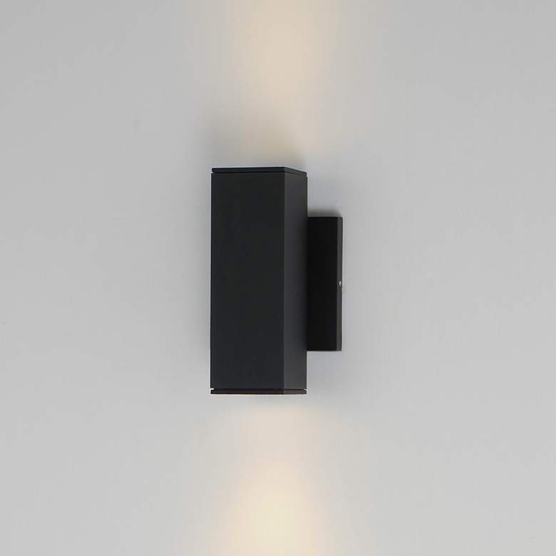 Image 4 Maxim Culvert 7 1/2" High Black LED Outdoor Wall Light more views