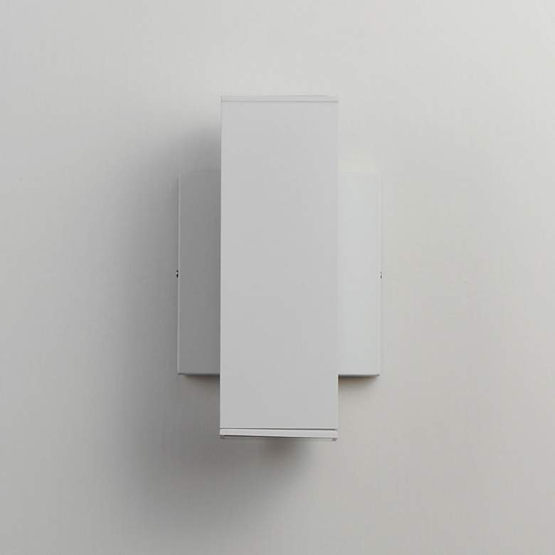 Image 2 Maxim Culvert 7 1/2" White LED Outdoor Sconce more views