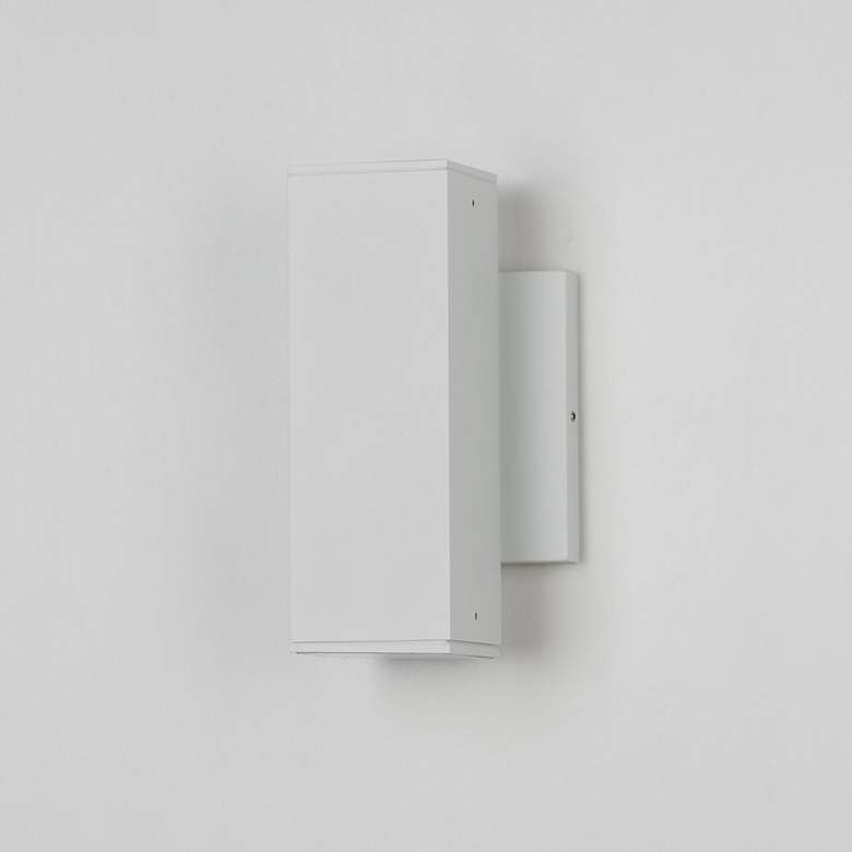 Image 4 Maxim Culvert 7 1/2" White LED Outdoor Sconce more views