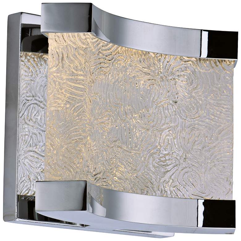 Image 1 Maxim Curl 5 1/2 inch High Polished Chrome LED Wall Sconce