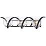 Thumbnail2 of Maxim Curlicue 30" Wide Black and Nickel 3-Light Bath Light
