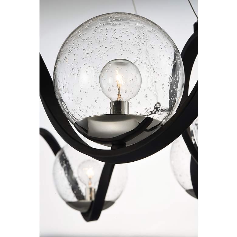 Image 4 Maxim Curlicue 35" Wide Black and Nickel 8-Light Modern Pendant more views