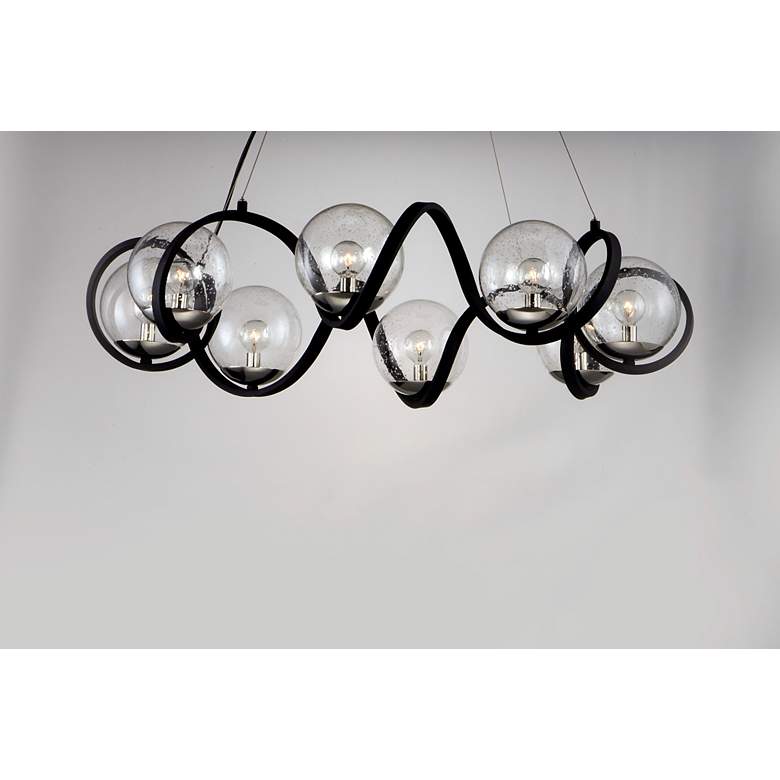 Image 5 Maxim Curlicue 35" Wide Black and Nickel 8-Light Modern Pendant more views