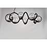 5_Maxim Curlicue 35" Wide Black and Nickel 8-Light Modern Pendant more views
