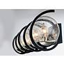 4_Maxim Curlicue 49 1/4" Wide Black and Nickel Modern 5-Light Bath Light more views
