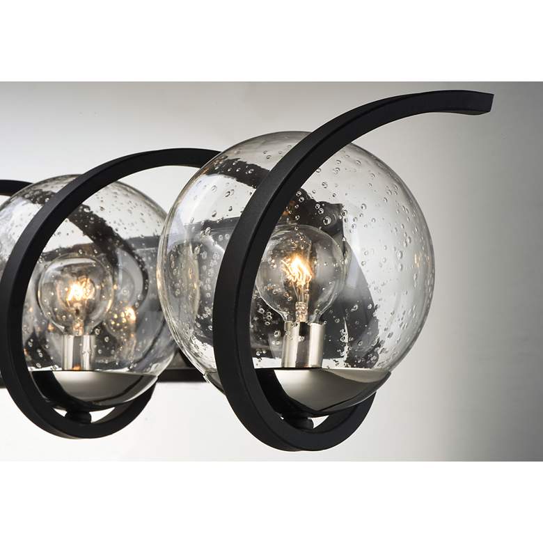Image 5 Maxim Curlicue 49 1/4" Wide Black and Nickel Modern 5-Light Bath Light more views