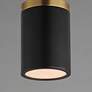4_Maxim Dapper 5" Wide Black/Antique Brass 1-Light Ceiling Light more views