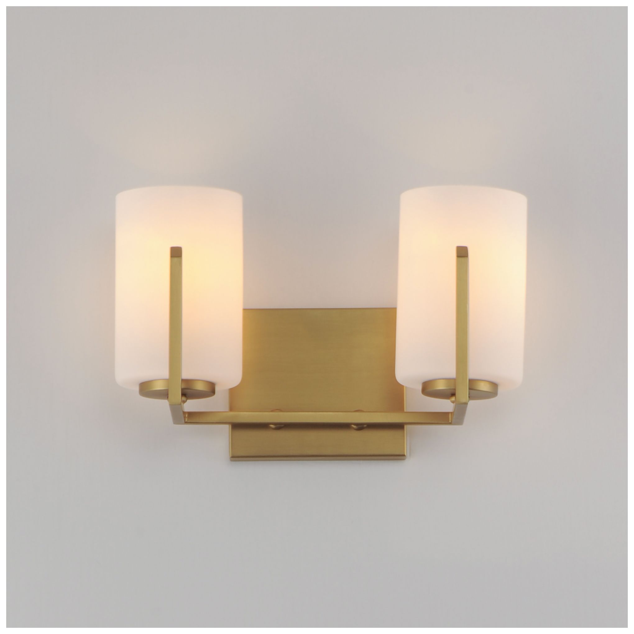 Thumbnail3 of Maxim Dart 12 1/2" Wide Natural Aged Brass 2-Light Bath Vanity more views