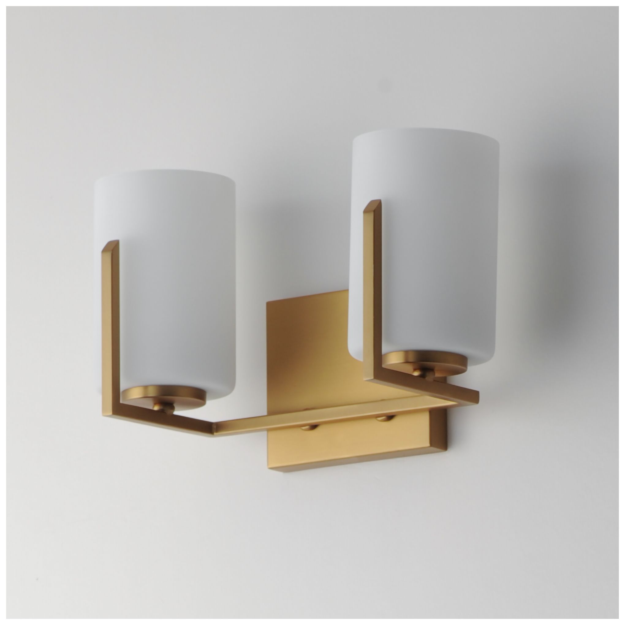 Thumbnail4 of Maxim Dart 12 1/2" Wide Natural Aged Brass 2-Light Bath Vanity more views