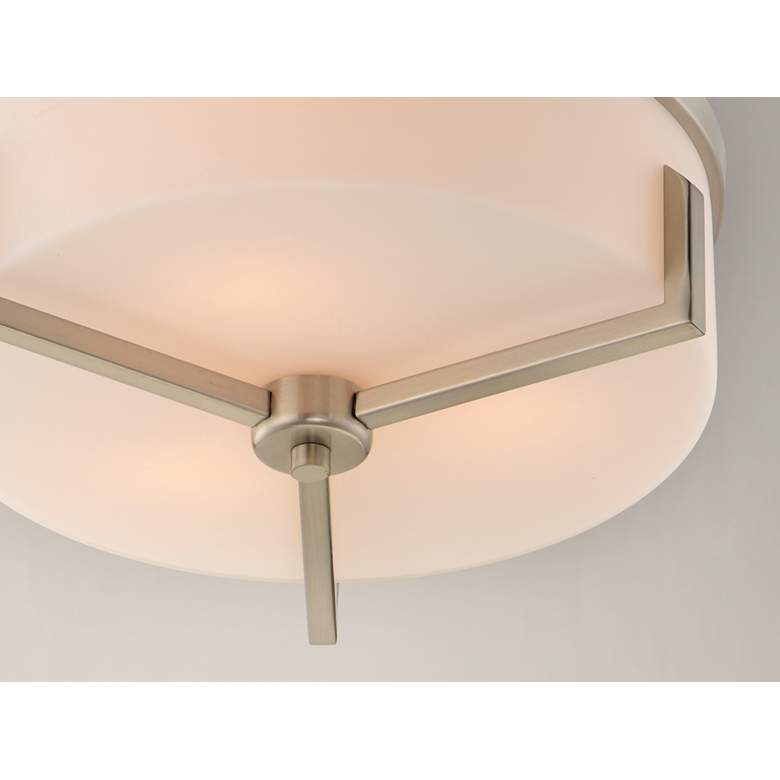 Image 3 Maxim Dart 14" Wide Satin Nickel 3-Light Ceiling Light more views