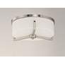 Thumbnail4 of Maxim Dart 14" Wide Satin Nickel 3-Light Ceiling Light more views