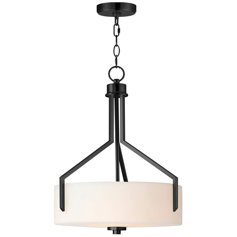 Image 1 Maxim Dart 16 3/4" Wide Black 3-Light Pendant