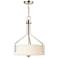Maxim Dart 16 3/4" Wide Satin Nickel Drum Pendant Light