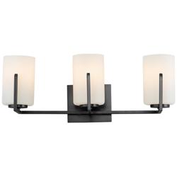 Maxim Dart 21 1/4" Wide Blakc 3-Light Bath Vanity