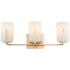 Maxim Dart 21 1/4" Wide Satin Brass 3-Light Bath Light