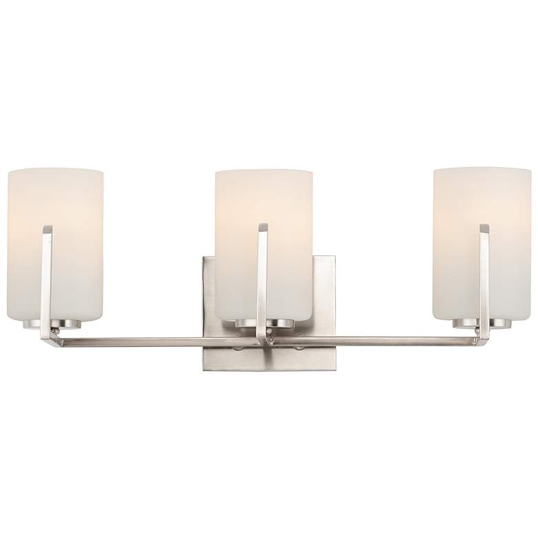 Image 1 Maxim Dart 21 1/4" Wide Satin Nickel 3-Light Bath Light