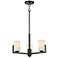 Maxim Dart 22 1/4" Wide Black 3-Light Chandelier