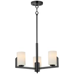 Maxim Dart 22 1/4" Wide Black 3-Light Chandelier