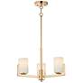 2_Maxim Dart 22 1/4" Wide Modern Satin Brass 3-Light Chandelier