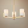 1_Maxim Dart 22 1/4" Wide Modern Satin Brass 3-Light Chandelier