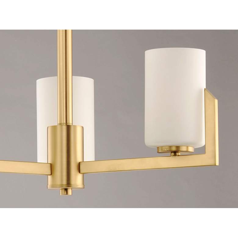 Image 4 Maxim Dart 22 1/4" Wide Modern Satin Brass 3-Light Chandelier more views