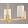 4_Maxim Dart 22 1/4" Wide Modern Satin Brass 3-Light Chandelier more views
