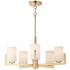 Maxim Dart 26" Wide 5-Light Satin Brass Luxe Modern Chandelier