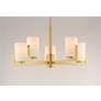 5_Maxim Dart 26" Wide 5-Light Satin Brass Luxe Modern Chandelier more views