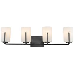 Maxim Dart 29 3/4" Wide Black 4-Light Bath Vanity